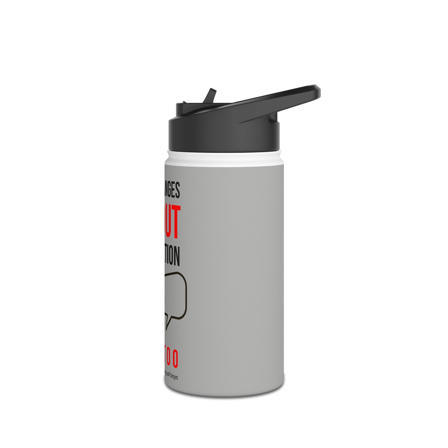 Nothing Changes... Stainless Steel Water Bottle, Standard Lid