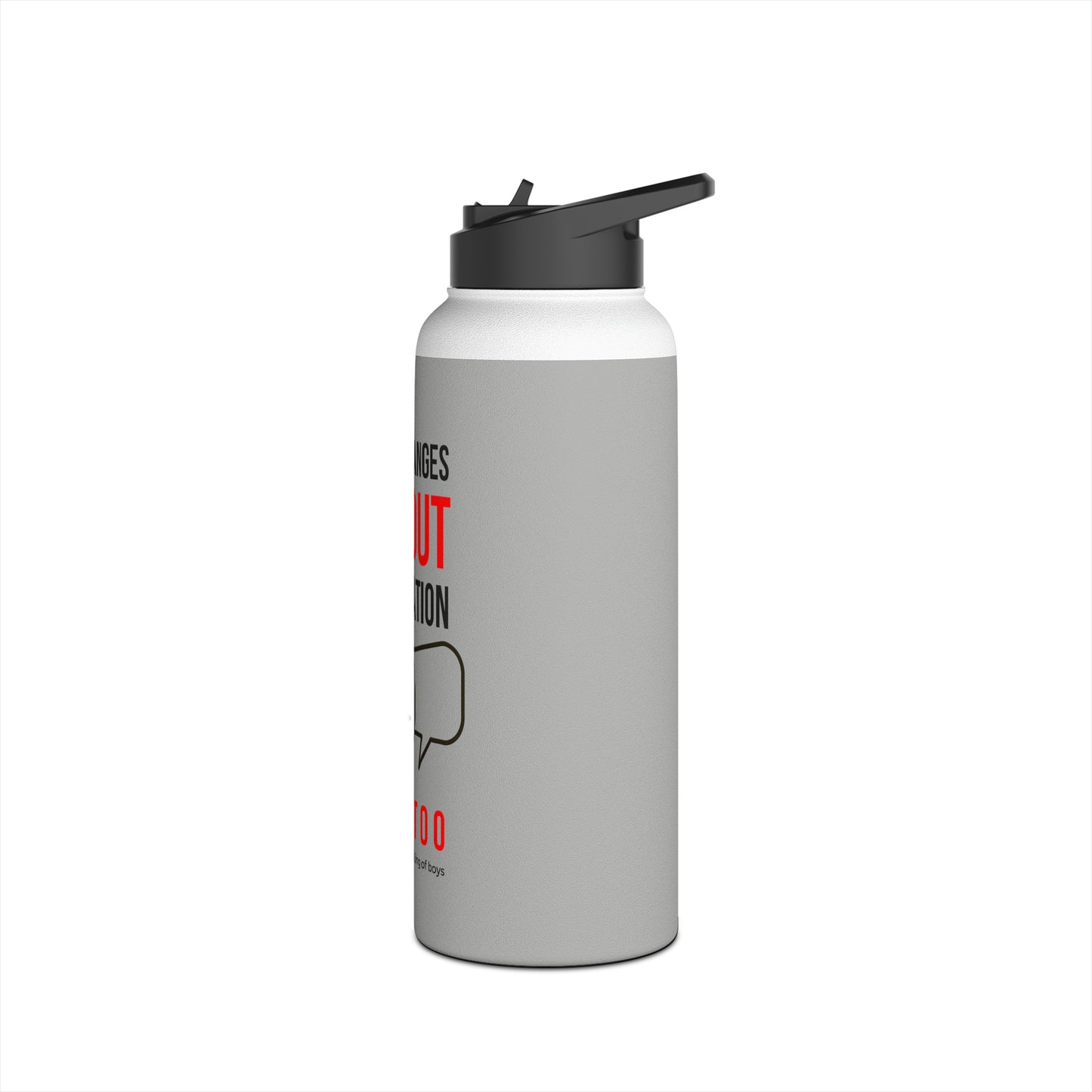 Nothing Changes... Stainless Steel Water Bottle, Standard Lid