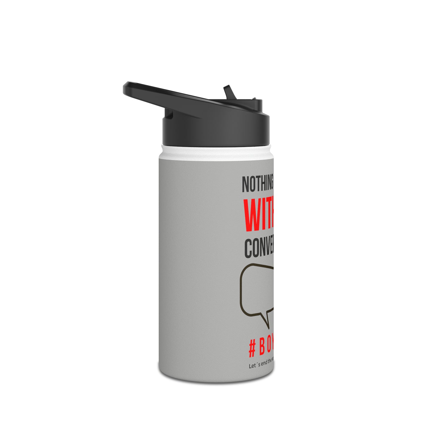 Nothing Changes... Stainless Steel Water Bottle, Standard Lid