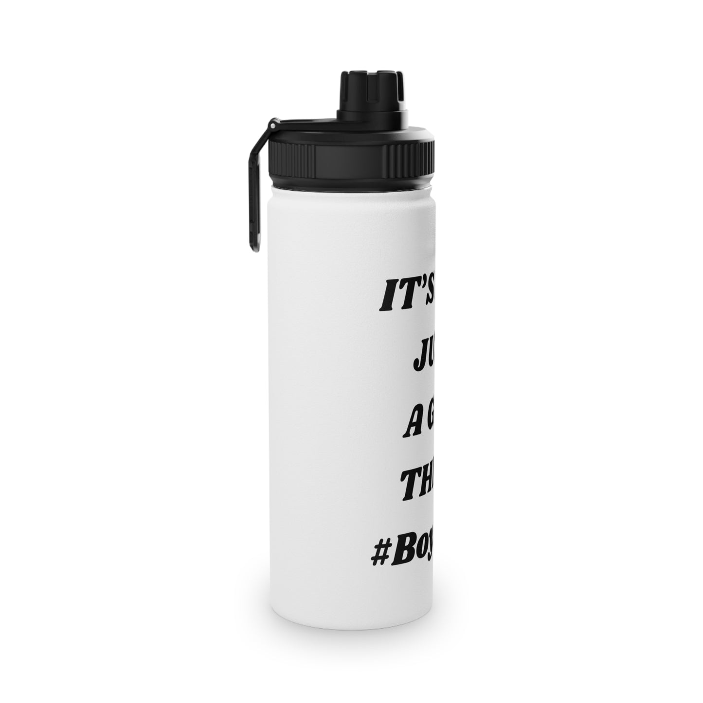 Not Just a Girl Thing! ~ Red Txt v2 Stainless Steel Water Bottle, Sports Lid