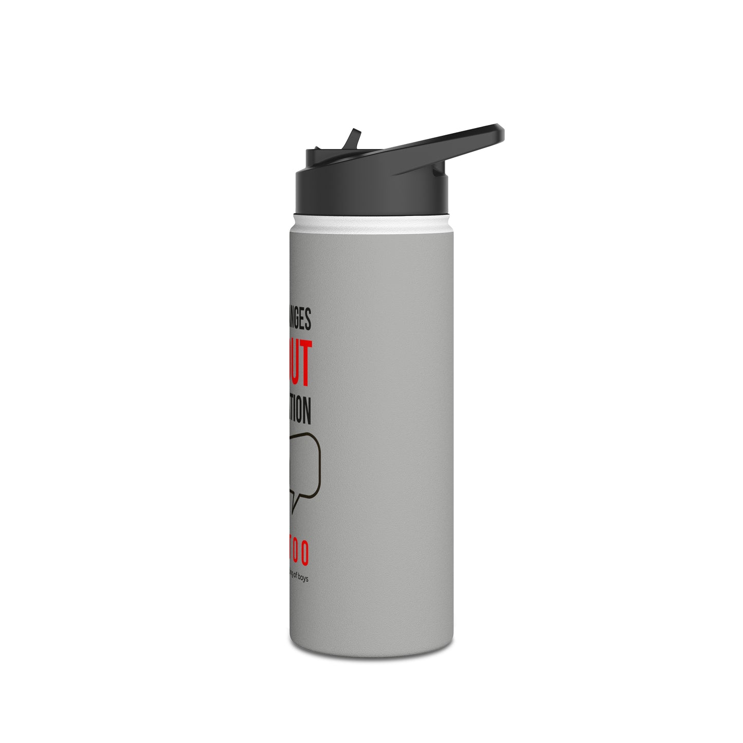 Nothing Changes... Stainless Steel Water Bottle, Standard Lid