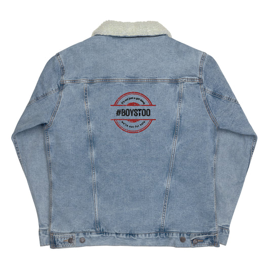 Unisex denim sherpa jacket